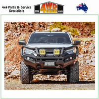 Genesis Loop Winch Bull Bar Isuzu DMAX 11/2023-On - Black Tow Points & Black Bash Plates