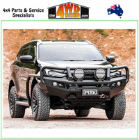 Genesis Loop Winch Bull Bar Isuzu MUX 6/2021-10/2024 - Black Tow Points & Black Bash Plates