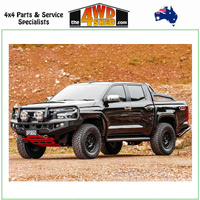 Genesis Loop Winch Bull Bar Mitsubishi Triton MV 12/2023-On - Black Tow Points & Orange Bash Plates