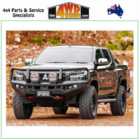 Genesis Loop Winch Bull Bar Mitsubishi Triton MV 12/2023-On - Orange Tow Points & Black Bash Plates