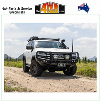 Genesis Loop Winch Bull Bar Toyota Landcruiser 300 Series GX - Black Tow Points & Black Bash Plates