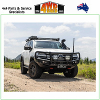 Genesis Loop Winch Bull Bar Toyota Landcruiser 300 Series GX - Orange Tow Points & Black Bash Plates