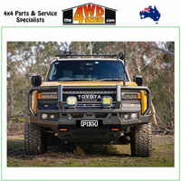 Genesis Loop Winch Bull Bar Toyota Prado 250 Series 2024-On - Orange Tow Points & Black Bash Plates