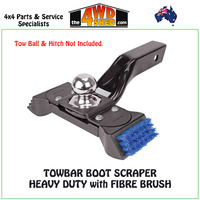 TOWBAR BOOT SCRAPER  HEAVY DUTY with FIBRE BRUSH - PRO7040
