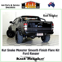 Kut Snake Monster Smooth Finish Flare Kit - Ford Ranger PX MK UTE KIT