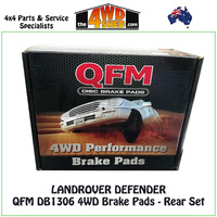 Landrover Defender Rear Brake Pads QFM DB1306 4WD
