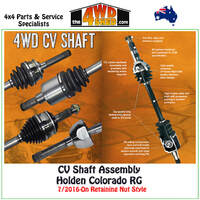 CV Shaft Assembly Holden RG Colorado 7/16-On