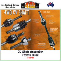CV Shaft Assembly Toyota Hilux 7/15-On