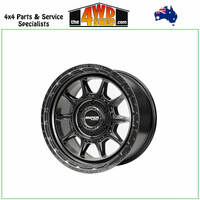 Recon Hyper Black 17x9 +15 6x139.7 110.1