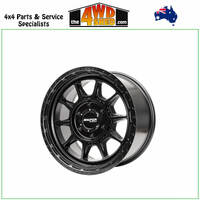 Recon Matt Black 17x9 +10 6x114.3 73.1