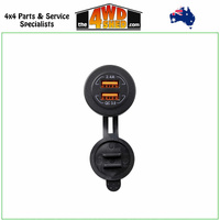 Flush Mount USB Cig Socket QC 3.0 & 2.4A Outlet - CLEARANCE