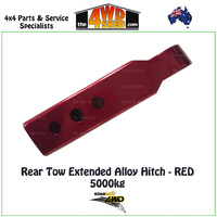 Rear Tow Extended Alloy Hitch - RED
