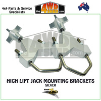 Universal High Lift Jack Holder Brackets - Silver