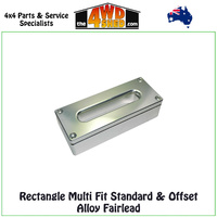 Rectangle Multi Fit Standard & Offset Alloy Fairlead - Silver