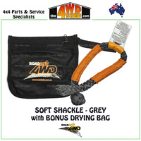 Rope Shackle - Grey Rope with Orange Sheath