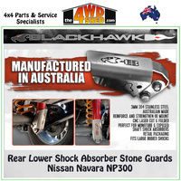 Rear Lower Shock Absorber Stone Guards Nissan Navara NP300
