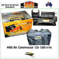 4WD Air Compressor 12v 160l p/m Complete Kit