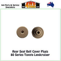 Rear Seat Belt Cover Plugs - Brown