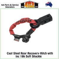Cast Steel Rear Recovery Hitch with 18,000kg Soft Shackle