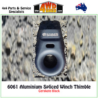6061 Aluminium Spliced Winch Thimble Cerakote Black