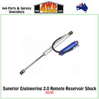 Superior Adjustable 2.0 Remote Reservoir Shock Rear 6 Inch Lift 11.5 Inch Travel