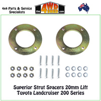 Superior Strut Spacers 20mm Lift Toyota Landcruiser 200 Series (Kit)