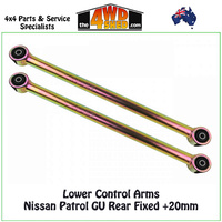 Lower Control Arms Nissan Patrol GU Rear Fixed +20mm