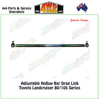 Adjustable Hollow Bar Drag Link Toyota Landcruiser 80/105 Series