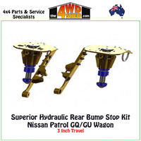 Superior Hydraulic Rear Bump Stop Kit Nissan Patrol GQ GU - Wagon