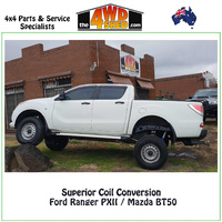 Coil Conversion with Nitro Gas Shocks Ford Ranger PX1 PX2 PX3 & Mazda BT50
