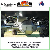 Superior Leaf Sprung Track Corrected Chromoly Diamond Diff Housing Toyota Landcruiser 79 Series