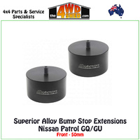 50mm Alloy Bump Stop Extensions Nissan Patrol GQ GU