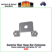 Superior Rear Sway Bar Extension Toyota Landcruiser 200 Series 3-4" Lift KDSS