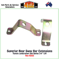 3-4" Lift Rear Sway Bar Extensions Toyota Landcruiser 200 Series