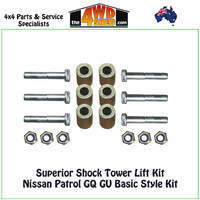 Superior Shock Tower Lift Kit Nissan Patrol GQ GU Basic Style Kit