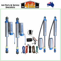 Superior (ECDS) Electric Adjustable 2.5 Monotube Remote Reservoir Shock Kit 4 Inch 100mm Lift 76 78 79 Series Toyota Landcruiser