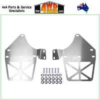 Superior -12 Offset Mudflap Brackets Toyota Landcruiser 76 79 Series GXL Front 2/2007-10/2022