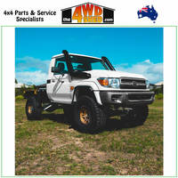 Outback Tourer Mid-Lift Weld In Coil Conversion 35" Tyres Track Corrected Chromoly Diamond Diff 4.2T GVM Toyota Landcruiser 79 Series Gen 3 Single Cab