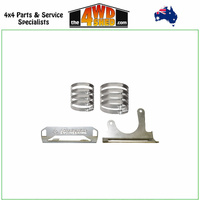 Superior Stainless Steel 2.0 & 2.5 Shock Reservoir Mount Kit Toyota Landcruiser 76 78 79 Series - Front