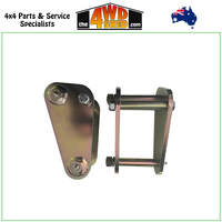 Anti-Inversion 2 inch 50mm Extended Shackles Toyota Landcruiser 73 74 75 Series - Rear