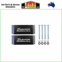 Superior Gen 2 Billet Series 6061-T6 Alloy Bump Stop Extensions 50mm Toyota Landcruiser 76 78 79 80 105 Series - Rear