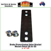 Brake Proportioning Valve Bracket 2-6 Inch Lift Nissan Patrol GQ GU