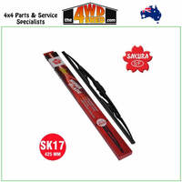 Wiper Blade 425mm 17 inch Complete Universal Type Hook Blade