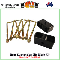 Rear Suspension Lift Block Kit Mitsubishi Triton ML MN