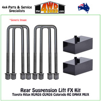 Rear Suspension Lift FX Kit Hilux Colorado RG DMAX MUX