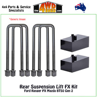 Rear Suspension Lift FX Kit Ford Ranger PX Mazda BT50 Gen 2