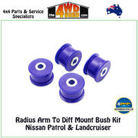 Radius Arm To Diff Mount Bush Kit Nissan Patrol Toyota Landcruiser