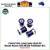 Control Arm Lower-Inner Bush Kit Double Offset Nissan Navara D40 NP300 Pathfinder R51