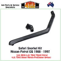 Safari V-Spec Snorkel GQ Nissan Patrol 3.0l Petrol 4.2l Petrol 4.2 Diesel 1988-1997