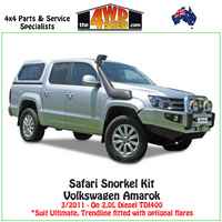 Safari V-Spec Snorkel Volkswagen Amarok 2.0l Diesel 3/2011-On